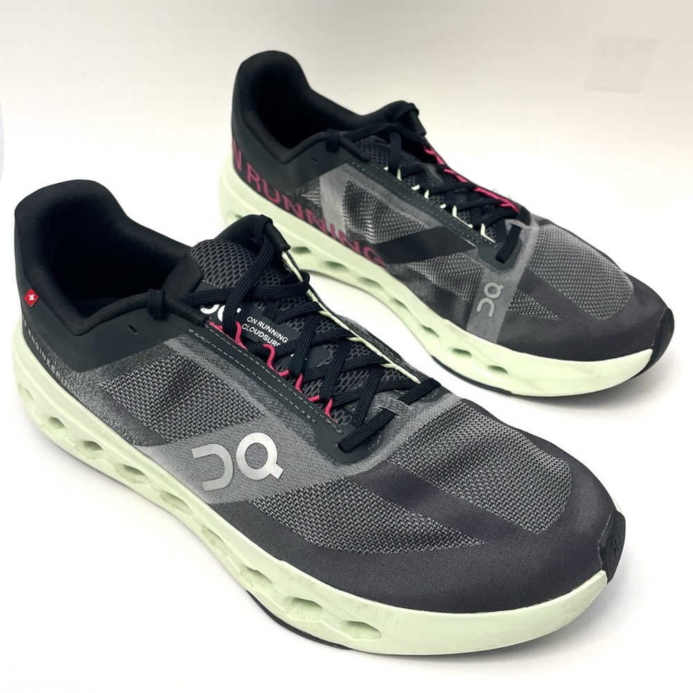ON Cloudsurfer Next Running Sneakers Men’s 12.5 Black | Lima Green